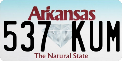 AR license plate 537KUM