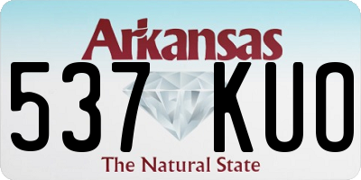 AR license plate 537KUO