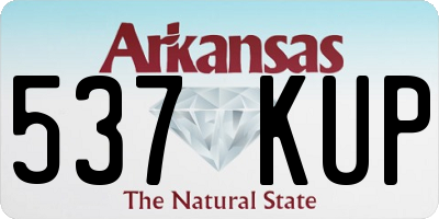 AR license plate 537KUP