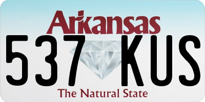 AR license plate 537KUS