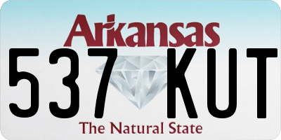 AR license plate 537KUT