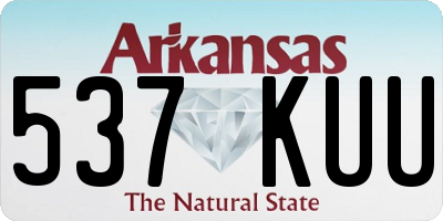 AR license plate 537KUU
