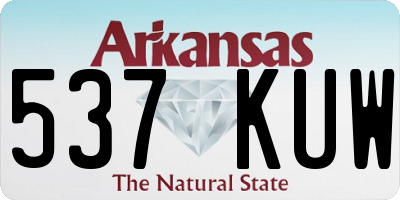 AR license plate 537KUW