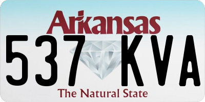 AR license plate 537KVA