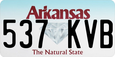 AR license plate 537KVB