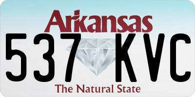 AR license plate 537KVC