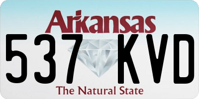 AR license plate 537KVD