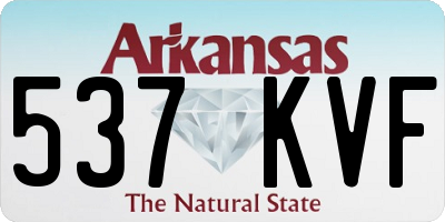 AR license plate 537KVF