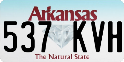 AR license plate 537KVH