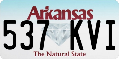 AR license plate 537KVI