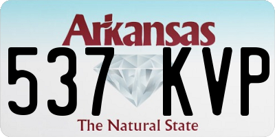 AR license plate 537KVP