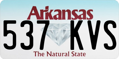 AR license plate 537KVS