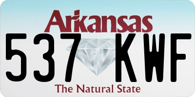 AR license plate 537KWF