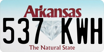 AR license plate 537KWH