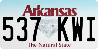 AR license plate 537KWI