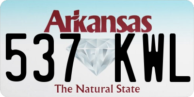 AR license plate 537KWL