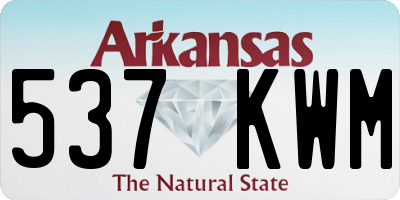 AR license plate 537KWM