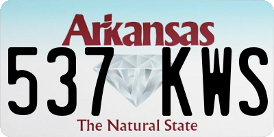 AR license plate 537KWS