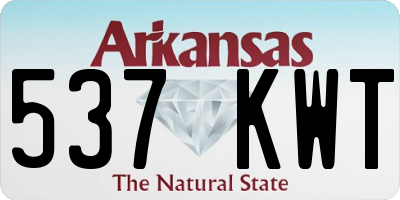 AR license plate 537KWT