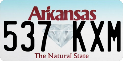 AR license plate 537KXM