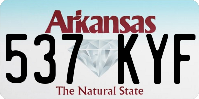 AR license plate 537KYF