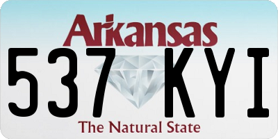 AR license plate 537KYI