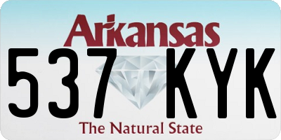 AR license plate 537KYK