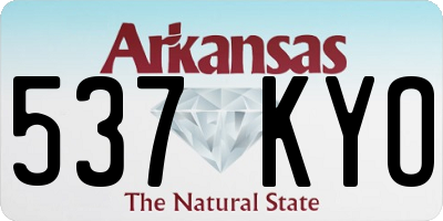 AR license plate 537KYO