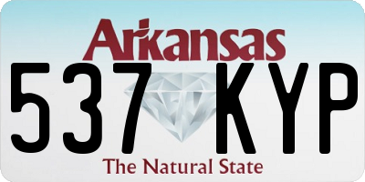 AR license plate 537KYP
