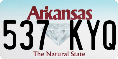 AR license plate 537KYQ