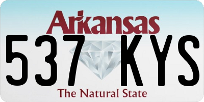 AR license plate 537KYS
