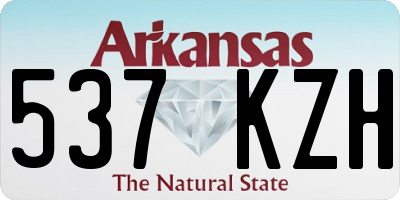 AR license plate 537KZH