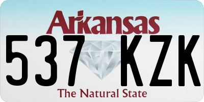 AR license plate 537KZK