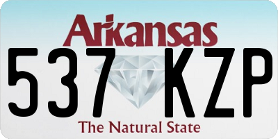 AR license plate 537KZP