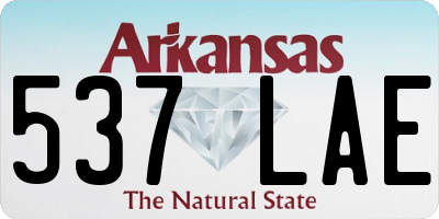AR license plate 537LAE