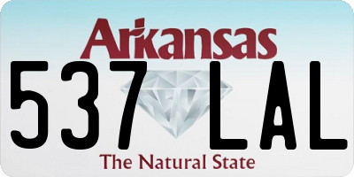 AR license plate 537LAL