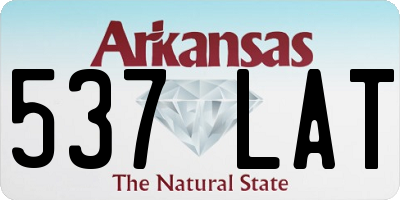 AR license plate 537LAT