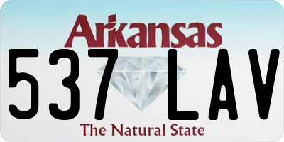 AR license plate 537LAV
