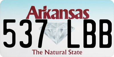 AR license plate 537LBB