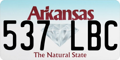 AR license plate 537LBC