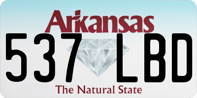 AR license plate 537LBD