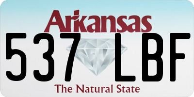AR license plate 537LBF