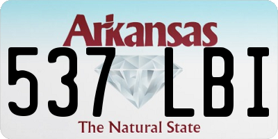 AR license plate 537LBI