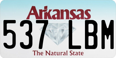 AR license plate 537LBM