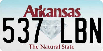 AR license plate 537LBN