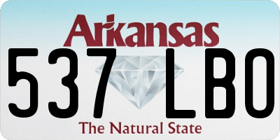 AR license plate 537LBO