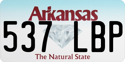 AR license plate 537LBP