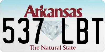 AR license plate 537LBT