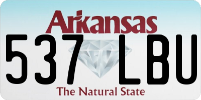 AR license plate 537LBU