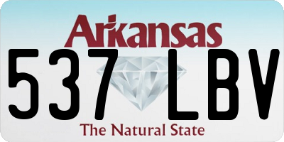 AR license plate 537LBV